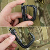 Camping Equipment Locking Snap D-Ring Clip KeyRing Travel Kit